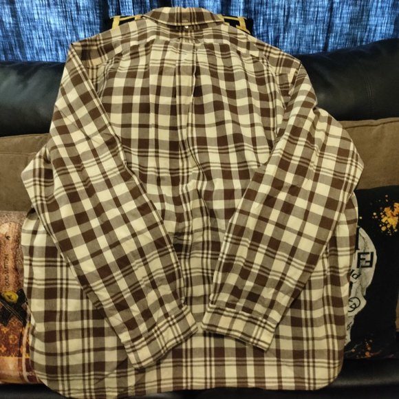 RALPH LAUREN POLO PLAID BUTTON DOWN SHIRT. [E.U.C.] - Picture 3 of 8